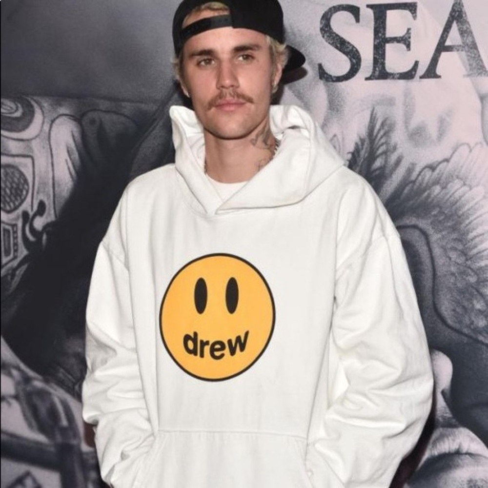 Authentic Drew House Justin Bieber Hoodie Cream Color Size